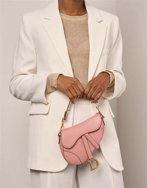 dior mini saddle pink